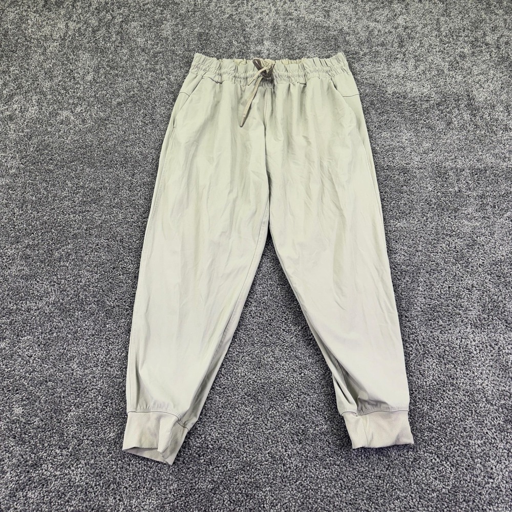 Member's Mark Travel Jogger Pants Mens XL Beige Elastic Waist Pockets Stretch